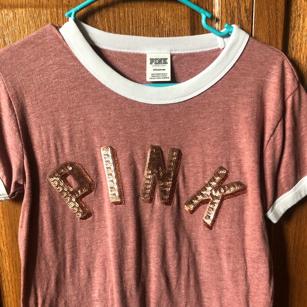 PINK rose gold tee